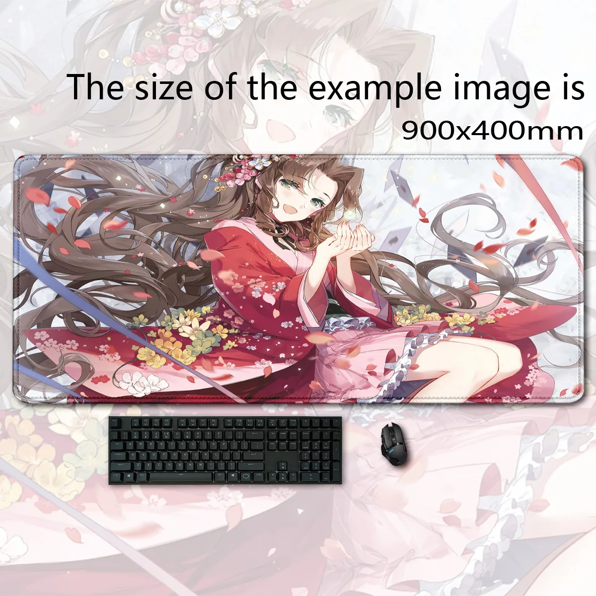 

Classical Game F-Final Fantasy VII Aerith Gainsborough mousepad Computer Laptop teclado mouse pad PC Gaming Accessories Desk Mat