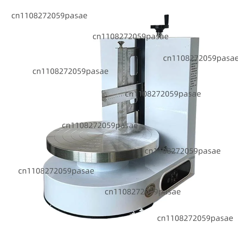Semi Automatic Round Birthday Cake Cream Butter Spreading Machine Small Tabletop Cakes Chocolate Creams Icing Coating Equipment