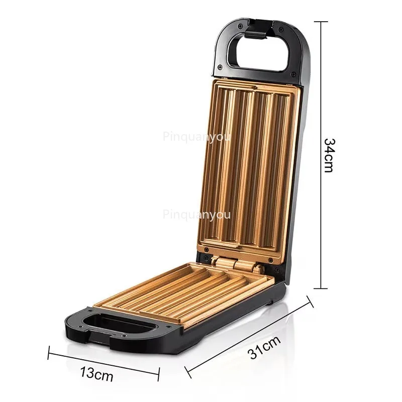 

Factory Price Electric Grain Product Maker Breakfast Cake Biscuit Cookie Nuts Fried Dough Stick Waffle Maker Machine