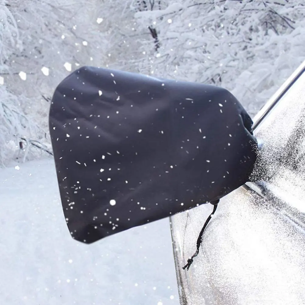 

2Pcs Rearview Mirror Covers Waterproof Oxford Cloth Snowproof Shield Outdoor Parking Protective Guard Frostproof Rainproof