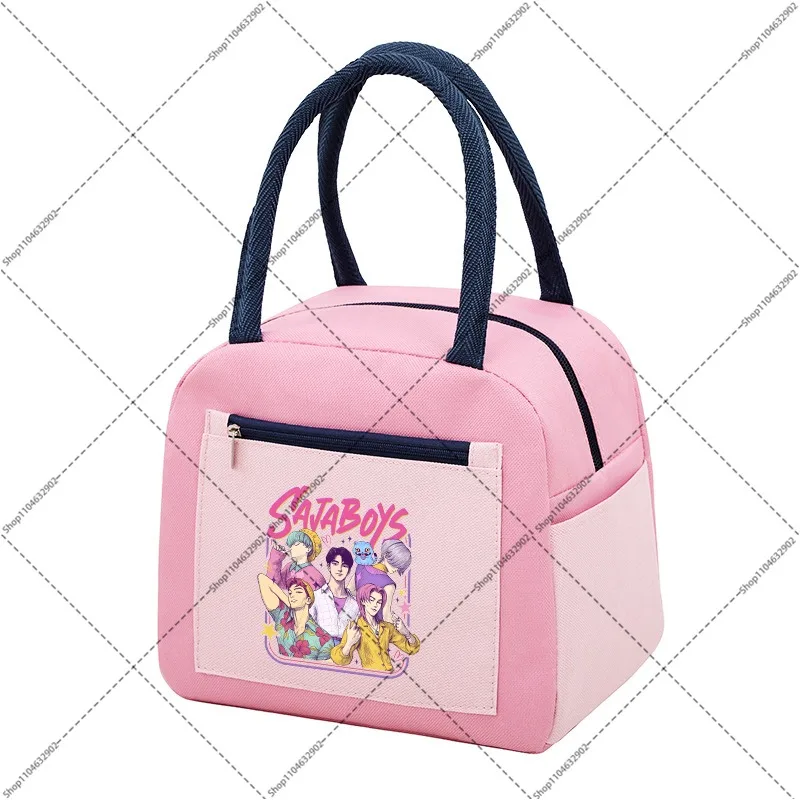 Tas Makan Siang Kpop Demon Hunters untuk Wanita Tas Pendingin Rumi Mira Zoey Tas Makan Siang Portabel Anak Laki-laki Perempuan Tas Tangan Fashion Kantor Sekolah