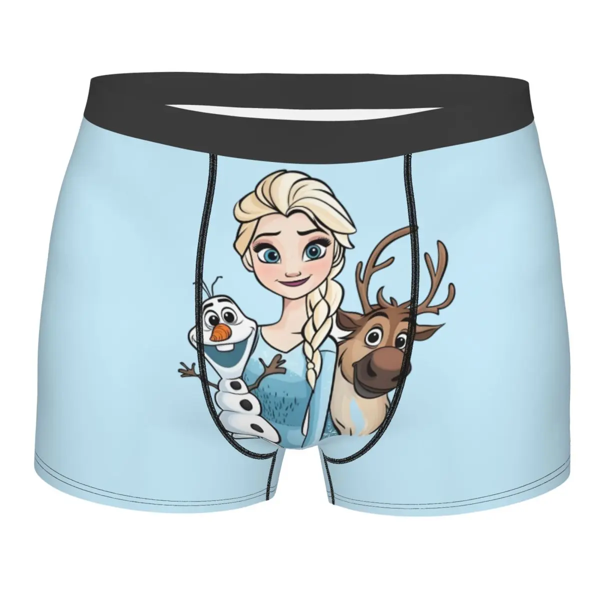 

Шорты-боксеры с героями мультфильмов «Холодное сердце» на заказ для Homme, нижнее белье с 3D принтом, трусы, эластичные трусы