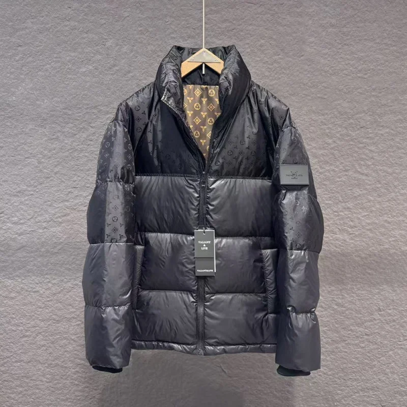 

Модная мужская пуховая куртка с воротником-стойкой, премиум-класса, легкая, роскошный дизайн, осенняя новинка, водонепроницаемая, утепленная, из полиэстера.