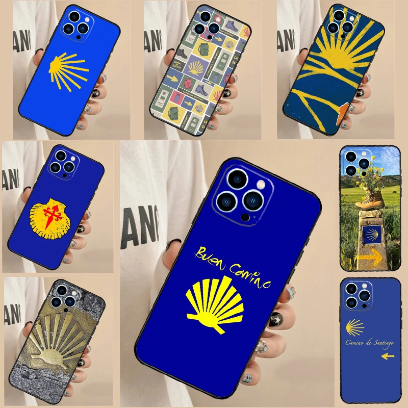 Funda Camino de Santiago para Samsung Galaxy S21 S22 S23 S24 S25 Ultra S9 S10 S25 Plus S25 FE S20 FE