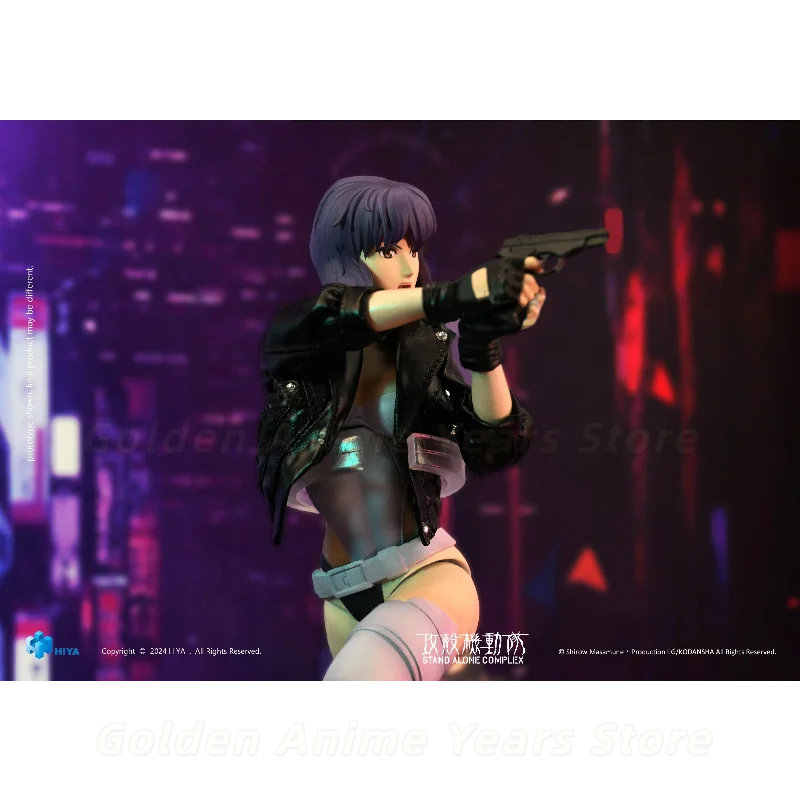 【In Stock】HIYA 1/12 14.5CM Ghost in The Shell Motoko Kusanagi Articulated Action Figure Gift&Collection