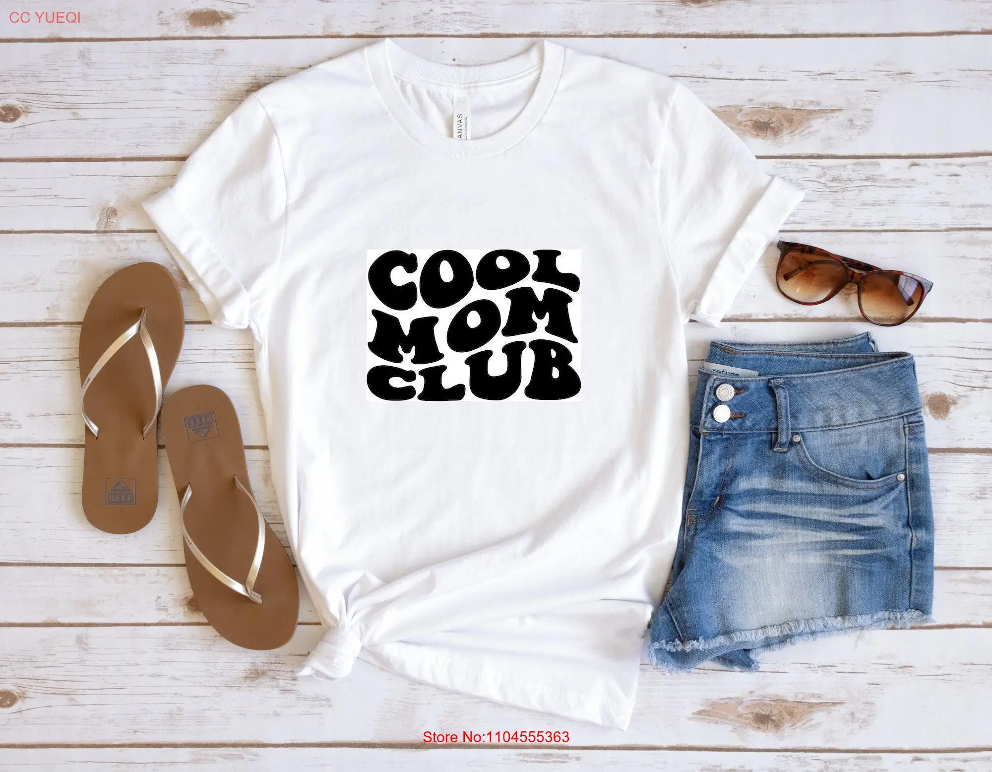 

Футболка Cool Moms Club Mom Mama Забавная для длинных или коротких рукавов