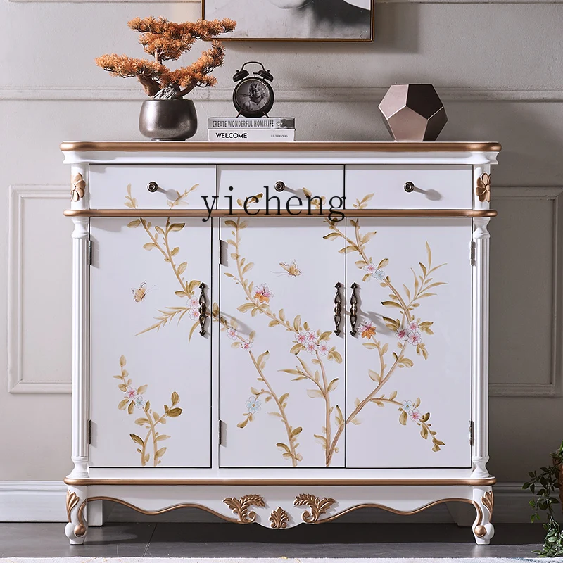 

ZYA living room entry shoe cabinet household door high-end entrance corridor outside the door light luxury door cabinet