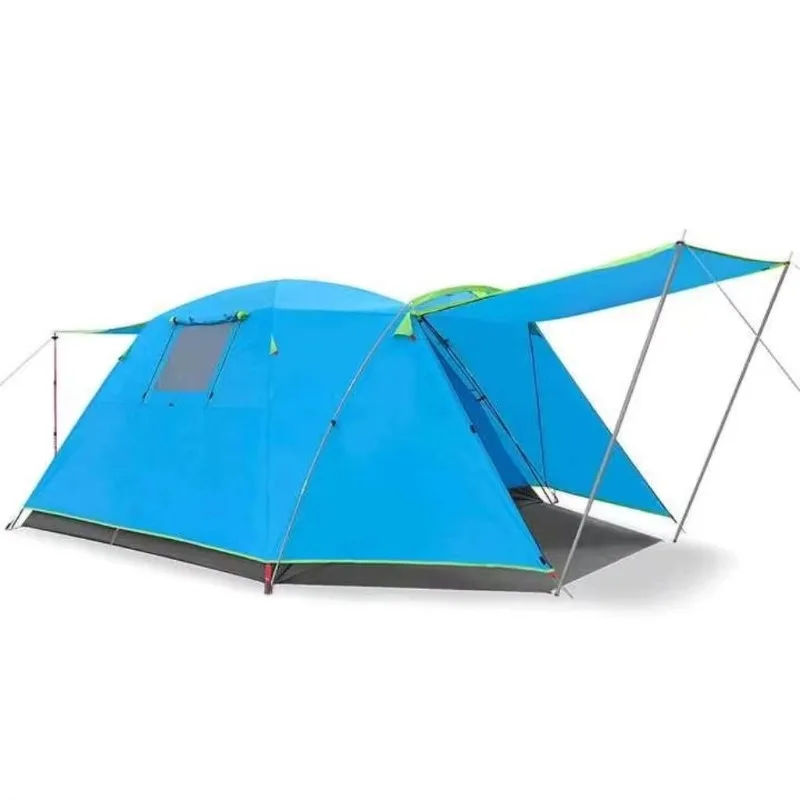 Camping Tent Hiking Aluminum Rod 1/-2/3-4 Double Layered Portable Waterproof Ultralight Lightweight Backpack Trekking Tent