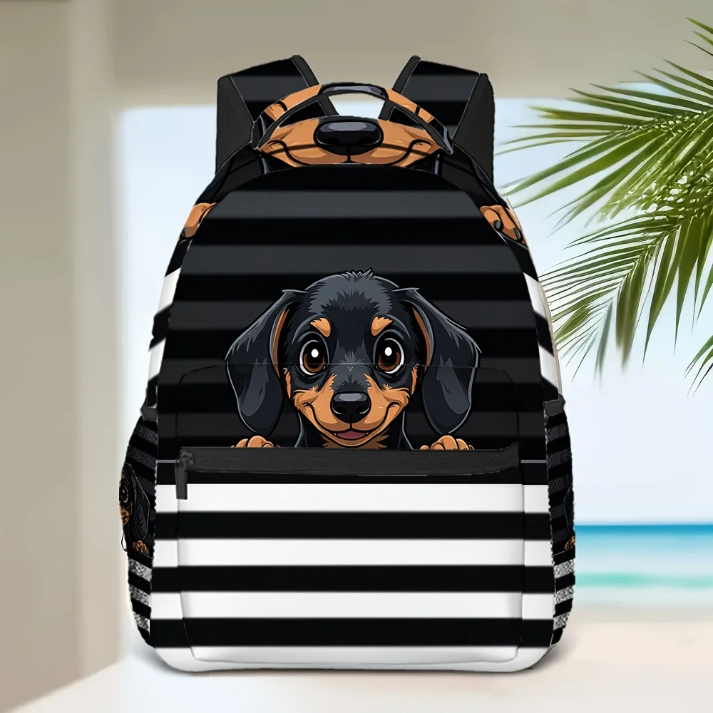 1pc Dachshund Dog Backpack Adjustable Shoulder Straps Perfect for A Comfortable Fit for And Teens for Teenager