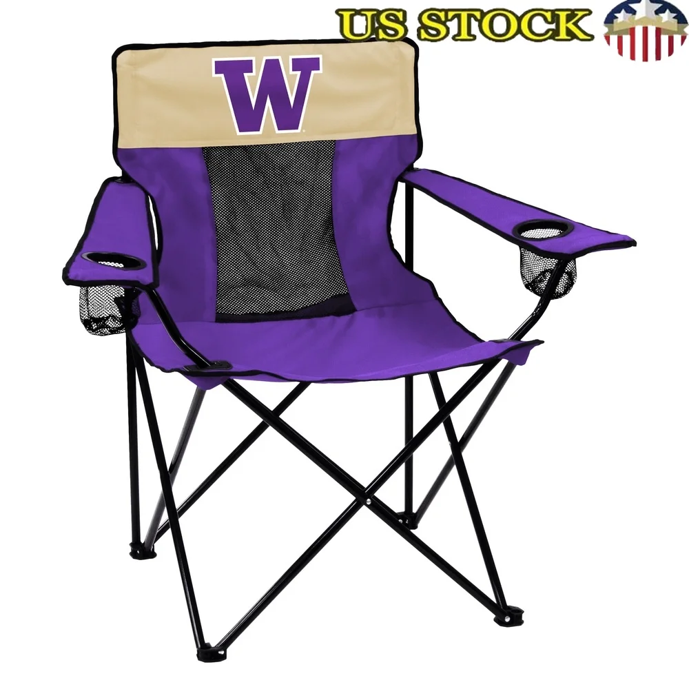 

Adjustable Portable Chair with Cup Holders Breathable Mesh Fabric Durable Polyester Carrying Bag Comfortable Seating Outdoor