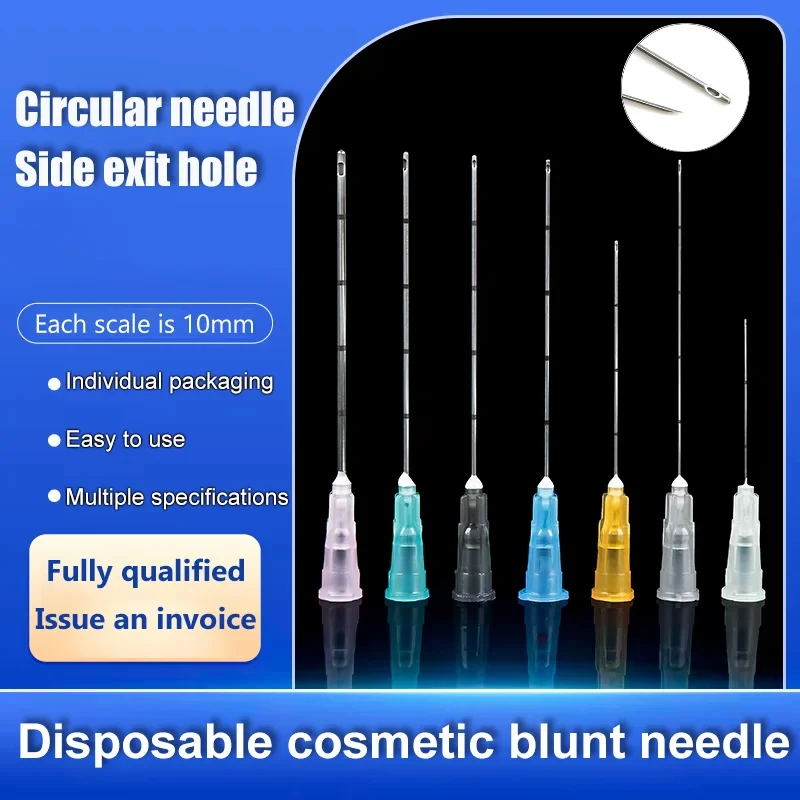 KR High disposable subcutaneous filling needle14G 22G  23G, 25G, 27G, 50mm blunt tipped cannula trocar cosmetic tool needle