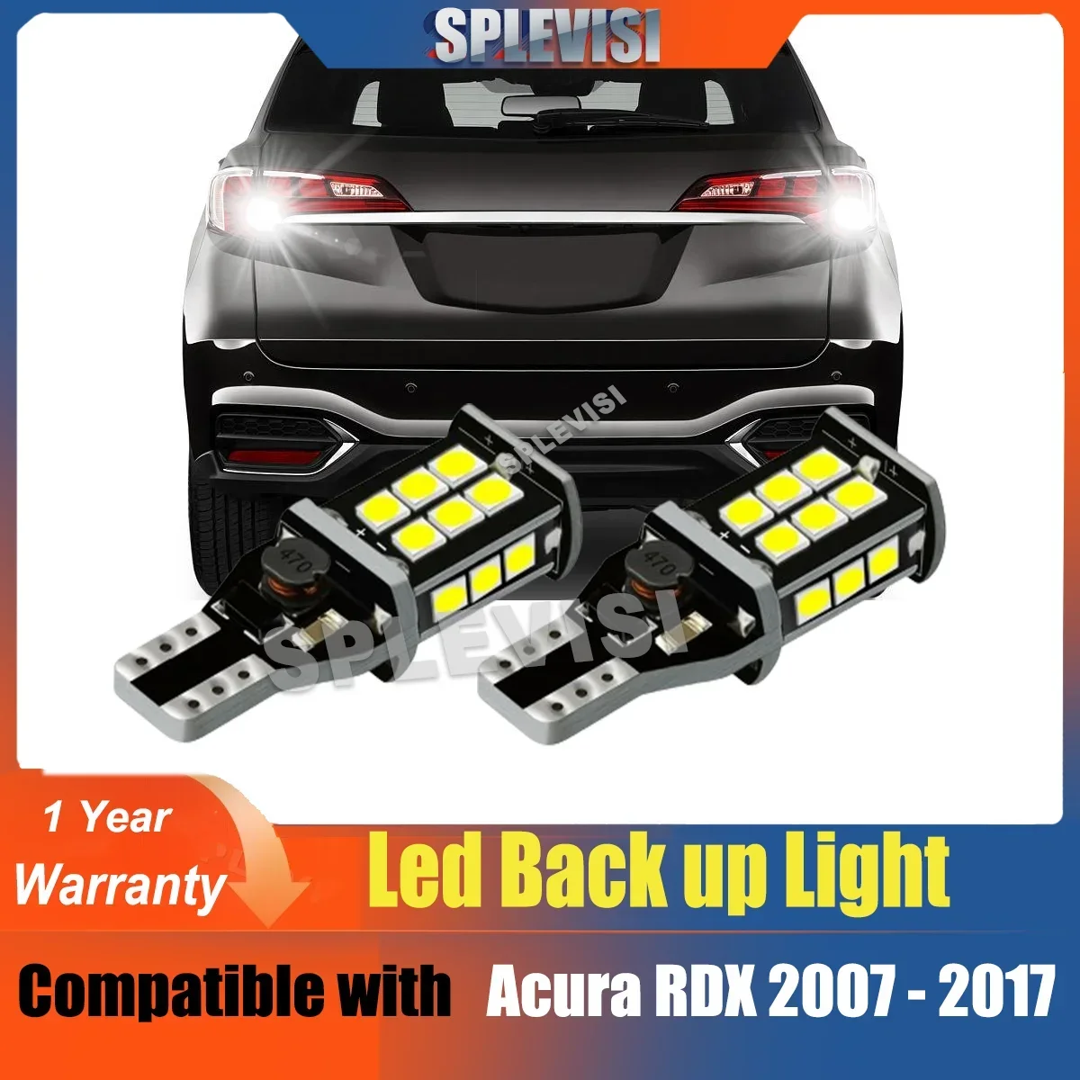 

2x LED Reverse Light Backup Lamp For Acura ILX 2013 2014 2015 RDX 2007 2008 2009 2010 2011 2012 2013 2014 2015 2016 2017