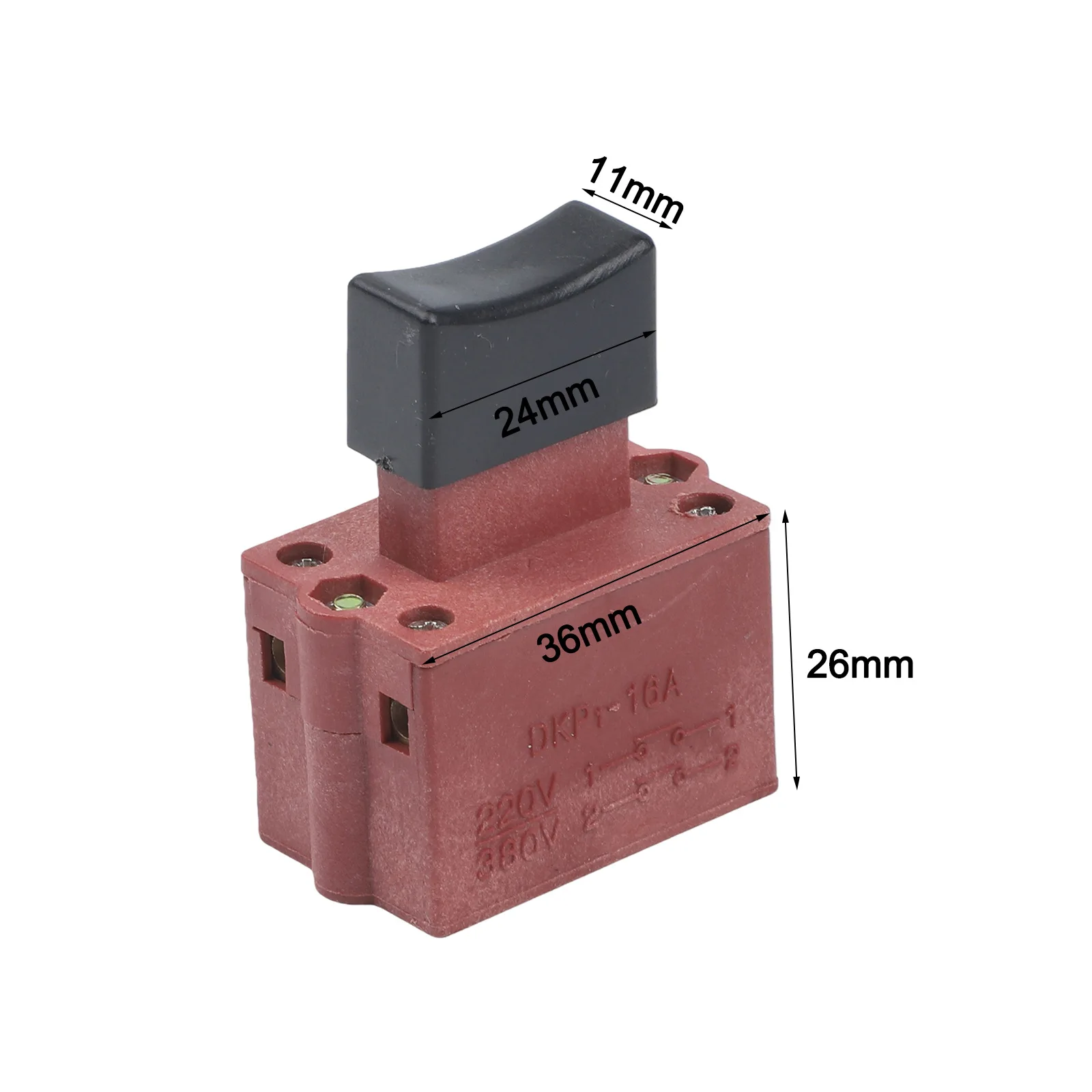 

Replacement 10A Electric Switch for 400 Steel Cutter and 355 Profile Machine 36x23 5mm White Industrial Grade Reliability