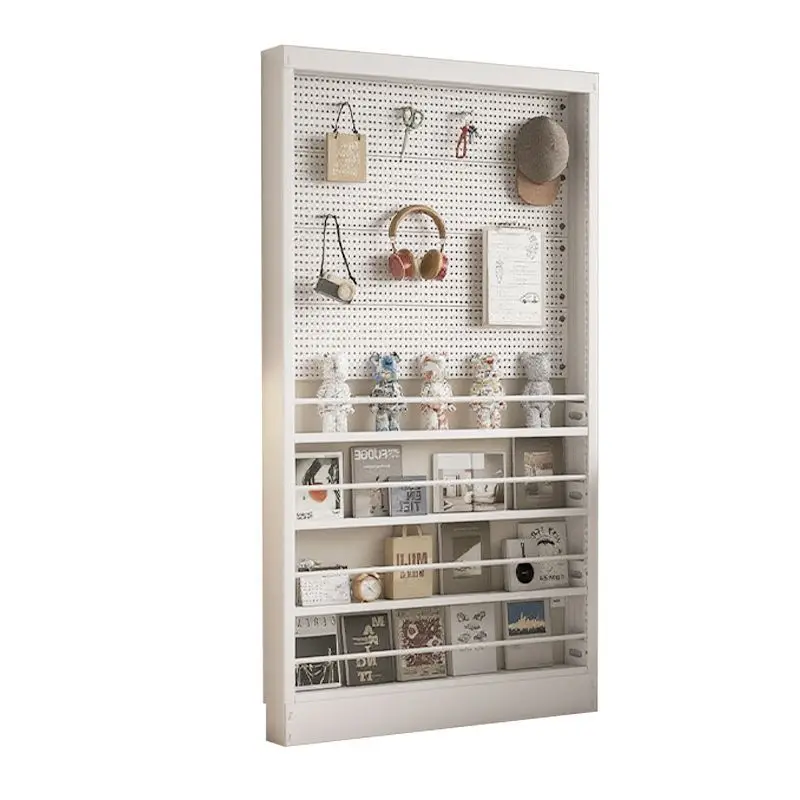 

Bathroom door rear shelf multi-layer floor storage bathroom cabinet