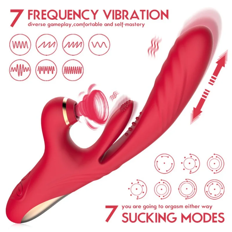 High-Tech Dildo Vibrator with Triple Stimulation and Heating Features for Women\'s Pleasure - Best Anal Sex Toys Adult Toy