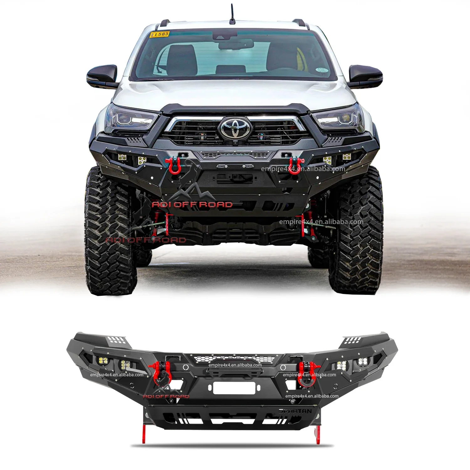 Top 4x4 Pickup BULL BAR Steel front bumpers rear   for -toyota hilux revo rogue Conquest vigo  rocoo 2021 2022 2023