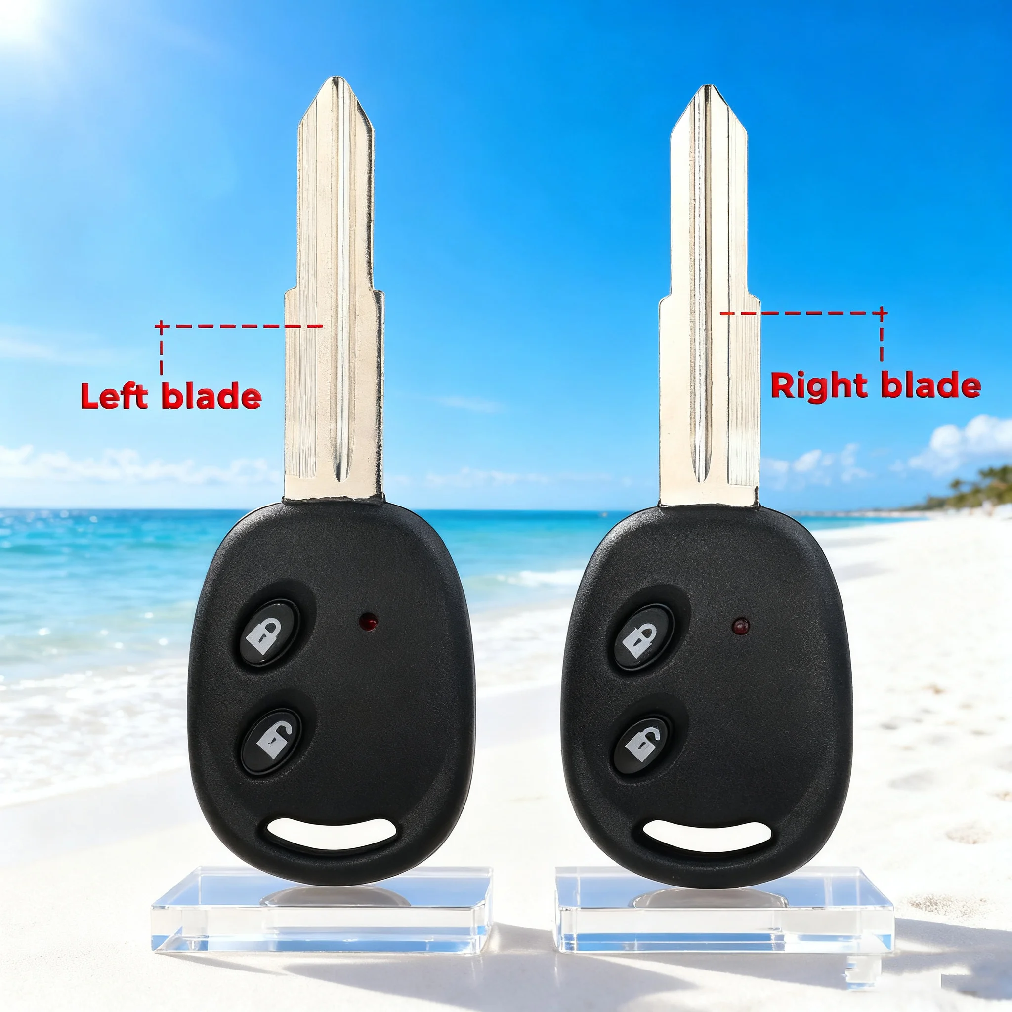 

jingyuqin Car Remote Key Shell Fob Case 2 Buttons For Chevrolet Spark Beat Sail Aveo kalos Barina Epica Lova Replacement