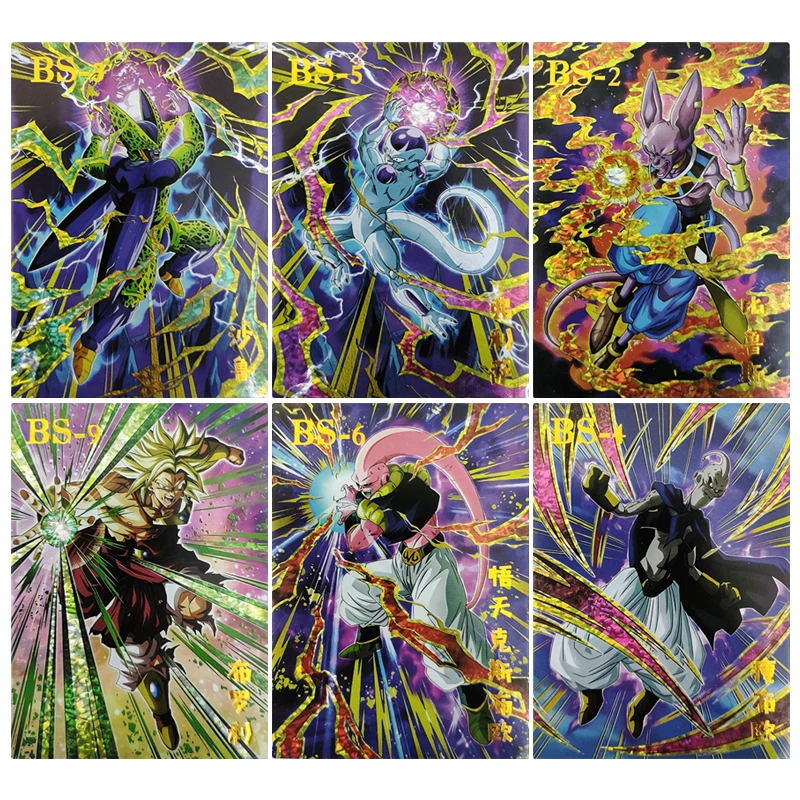 Anime Dragon Ball Card Alliance Bs Villain Card Broli Zamasu Beerus Cell Majin Buu Boy Toy Collection Birthday Christmas Gifts