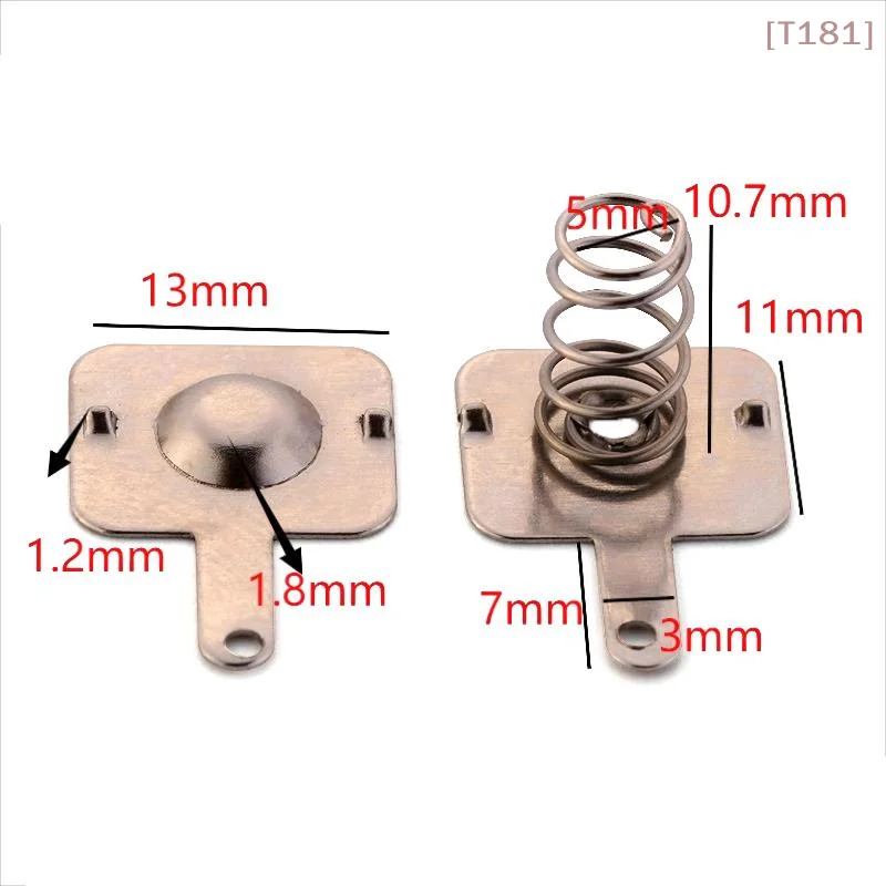 [E] 20PCS DIY Accessories 18650 Battery Sheet Spring Contact Sheet Battery Box Positive And Negative Single Bipolar