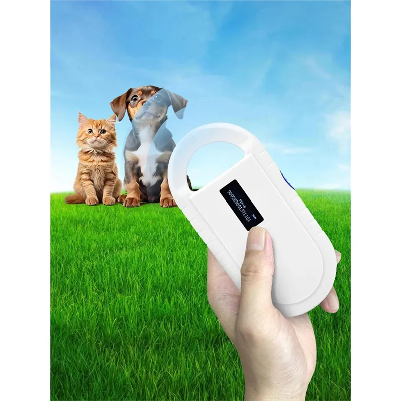 【أكثر ذهبًا! 】ماسح ضوئي محمول باليد للحيوانات شاشة OLED ماسح ضوئي للحيوانات الأليفة قارئ معرف الحيوانات الأليفة رقاقة المستجيب USB RFID #4