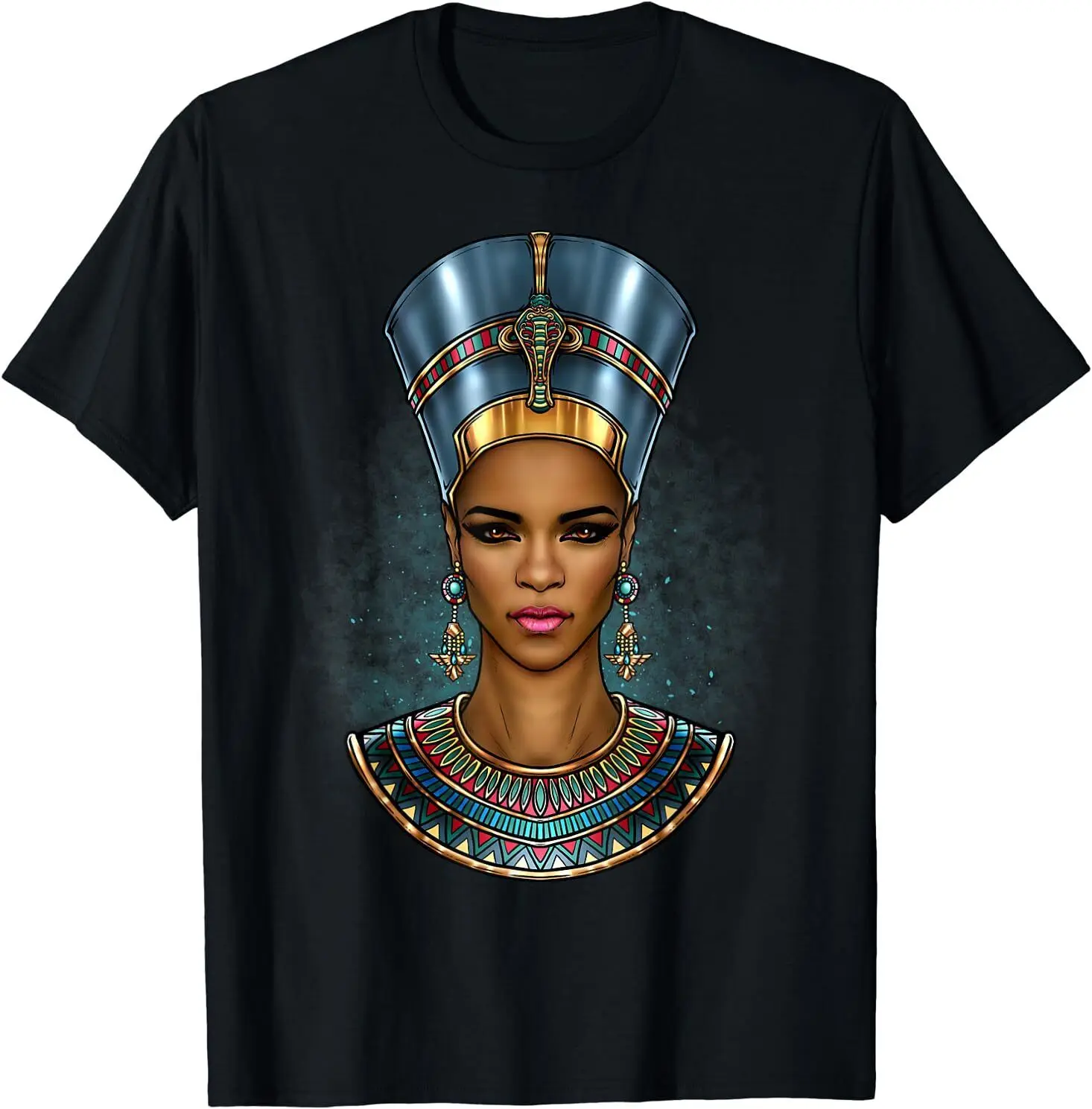 

Black Nefertiti Melanin Queen Egyptian Women Black Pride T-Shirt Size S-5XL