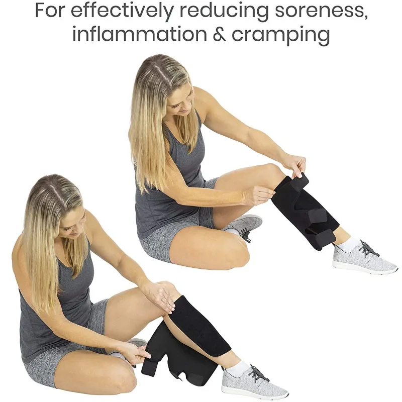 Calf Brace,Adjustable Shin Splint Support,Lower Leg Compression Wrap Increases Circulation,Reduces Muscle Swelling,Pain Relief