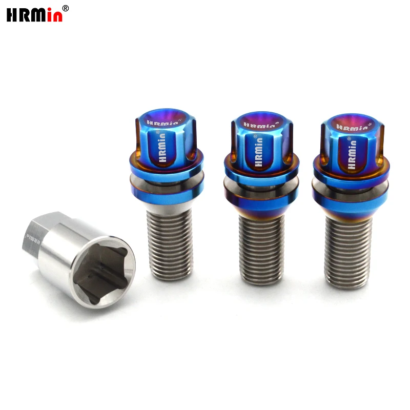 

Противоугонное плавающее конусное сиденье Jntitanti с вогнутой головкой Gr.5, титановый колесный болт M14x1,25 для BMW MINI SUPRA ROLLS ROYCE Wheel