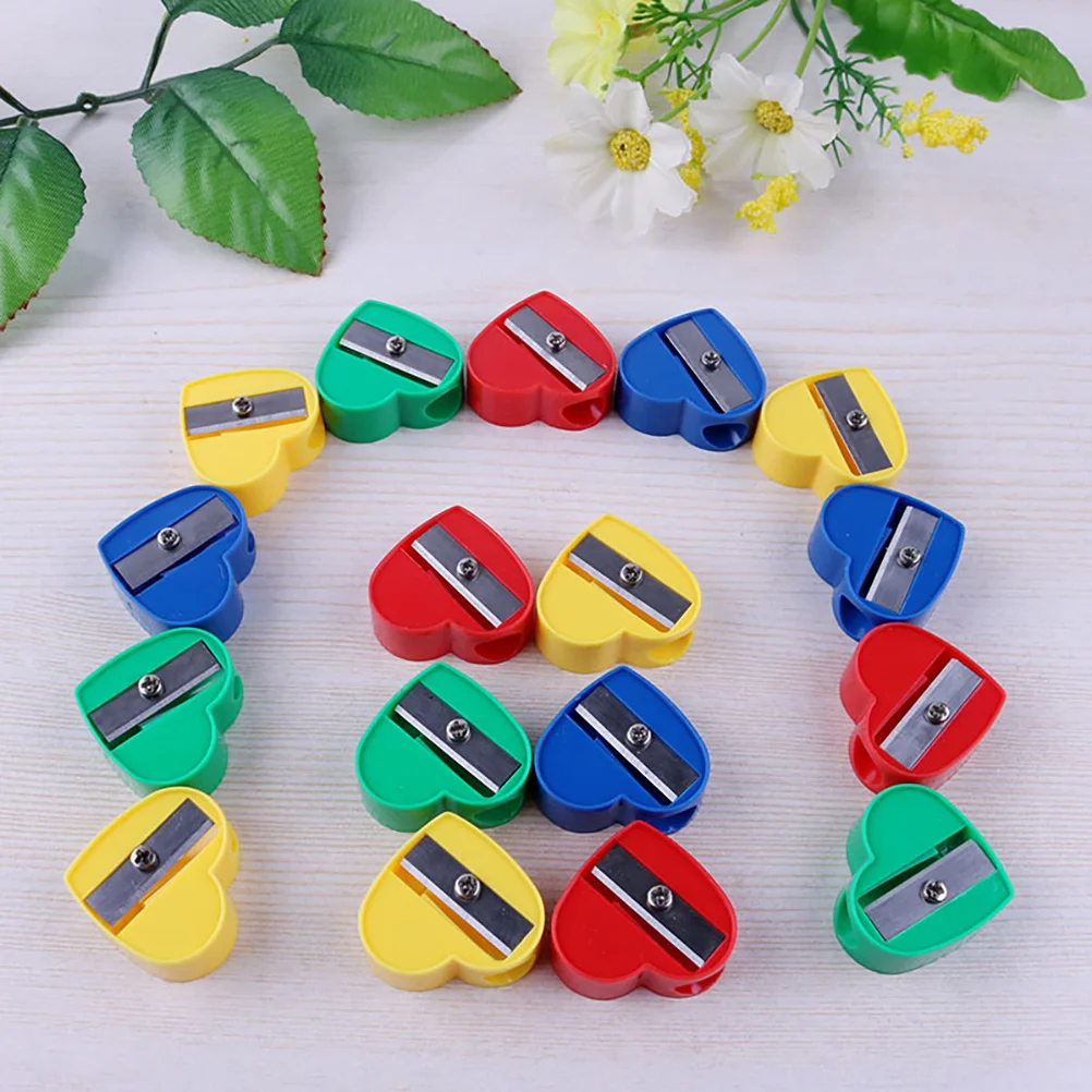 40 Pcs Pencil Sharpener Handheld Reusable Carpenter Gift Bulk Sharpeners The Sharping Tools Kids Cartoon Modeling Stationery