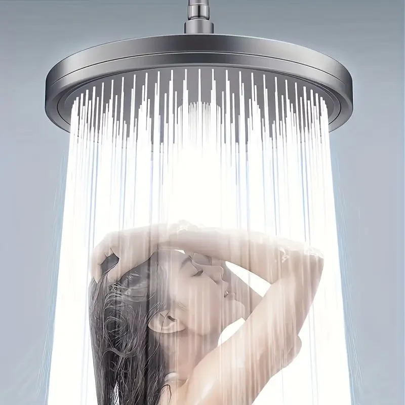 

Bathroom Accessories New 230mm Large Panel Shower Head 6 Modes Pressurized Rain Shower Head High Pressure Top Rain Shower Faucet