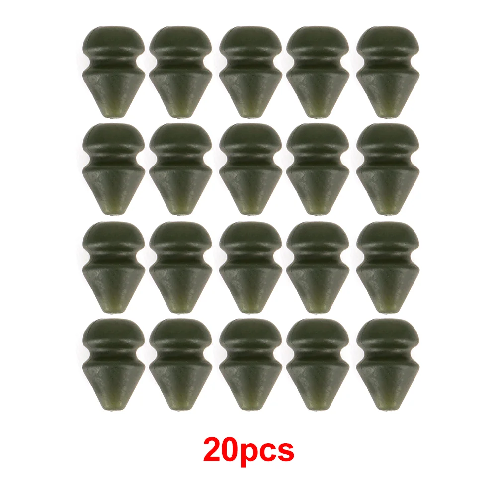 Hirisi 20/40 stuks Visserij Heli Chod Kralen 8mm Snelwisselkralen voor Karpervissen Helikopter Chod Rig Accessoires AH060