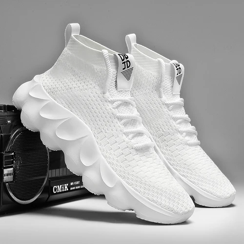 EVA 부드러운 밑창 편안한 레이스 남성 스포츠 신발, 메쉬 통기성 야외 러닝화, 커플 테니스화, 2024 신상 