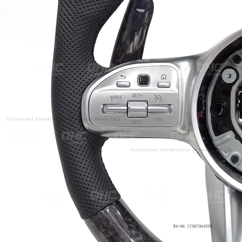 Suitable for Mercedes-Benz C/E/A/G/Class/GLA/GLB/GLC/GLE/GLK/200 modified carbon fiber steering wheel