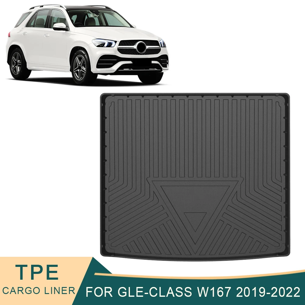 Per Mercedes-Benz GLE-Class W167 2019-2022 Car Cargo Liner tappetini per bagagliaio in TPE per tutte le stagioni vassoio per bagagliaio impermeabile