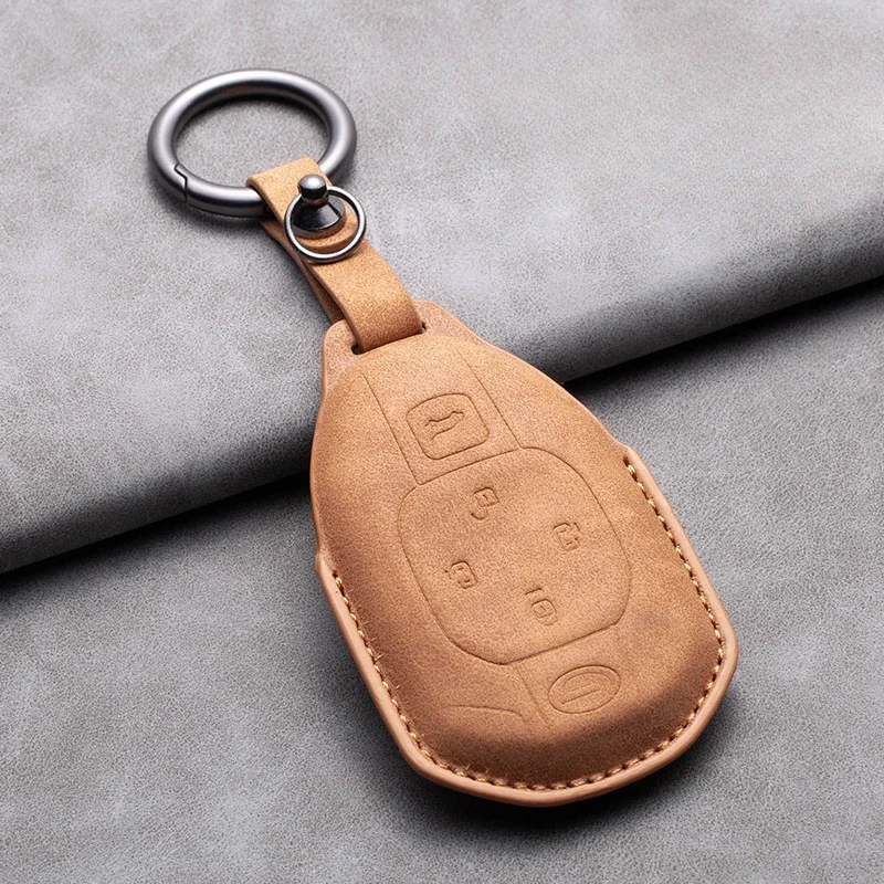 

Leather Car Key Case Cover For GAC Trumpchi GS4 GM8 GA3 GA6 SGS7 GA4 GS5 GS3 Legend GS8 Empow J11 J12 J13 J14 J15 J16 Key Bag