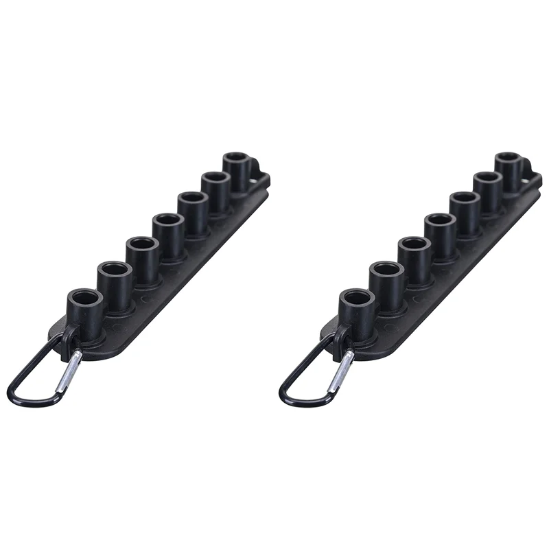 AS94-2X Pressure Washer Nozzle Holder, Holds 7 Nozzle Tips With 1/4 Inch Quick Connect(Without Nozzles )