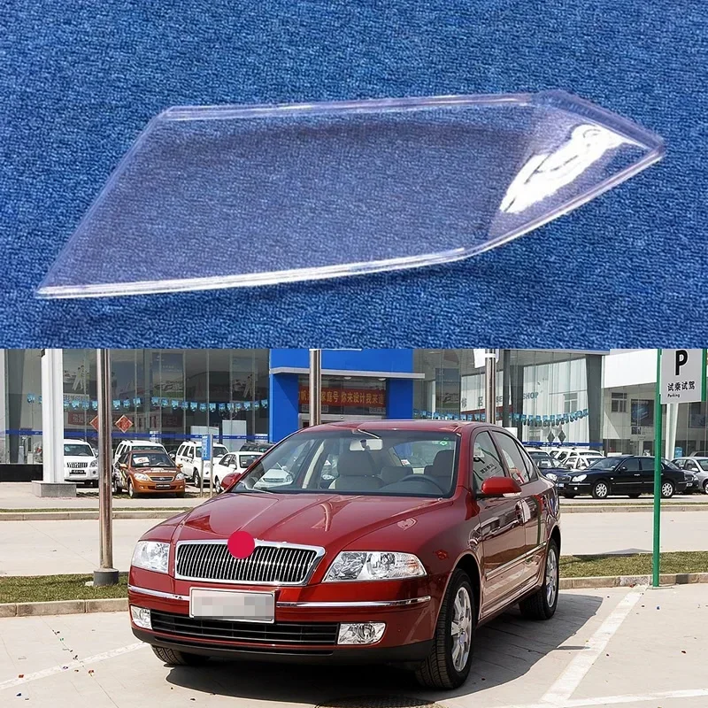 

For Skoda OCTAVIA 2007-2009 Car Accessories Transparent Lampshdade Headlamp Shell Plexiglass Replace Original Headlight Cover