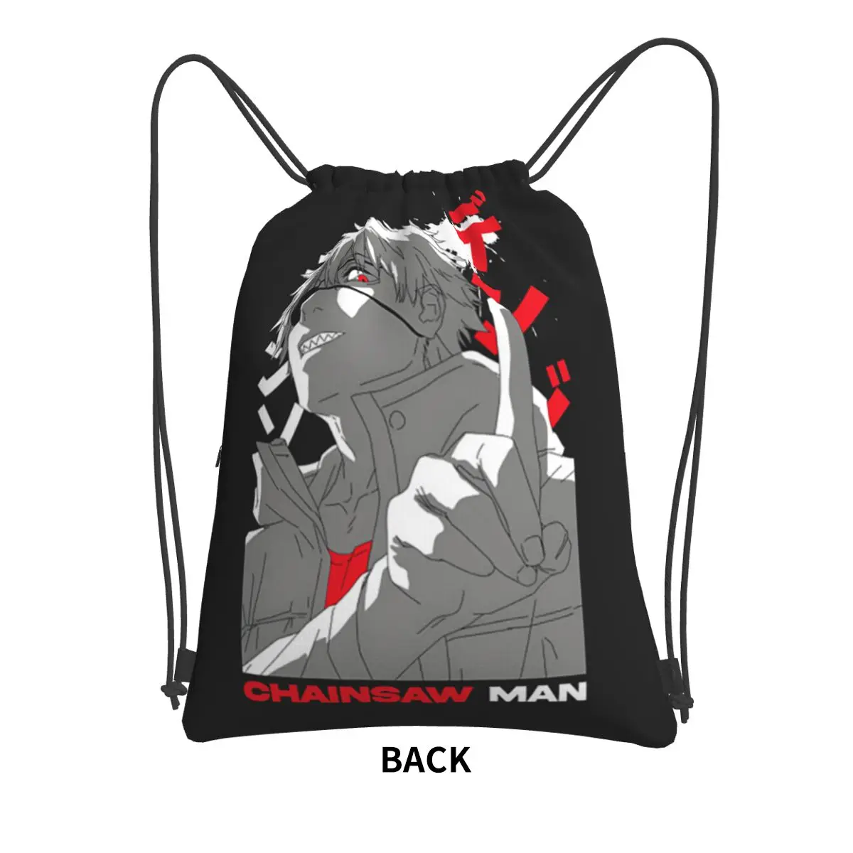 Anime Chainsaw Man Devil Backpacks Fashion Drawstring Bags Storage Bag Book Bags for Man Woman School