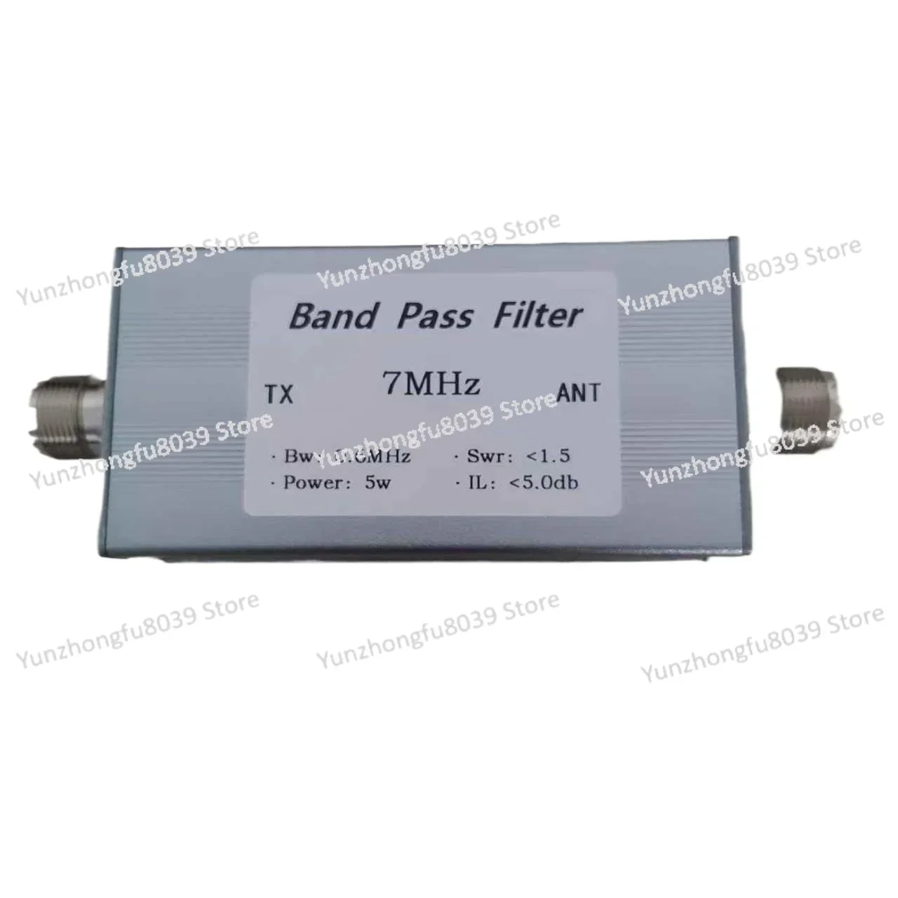 7MHz High Isolation, Bandwidth 0.6MHz Bandpass Filter BPF 5w M Female