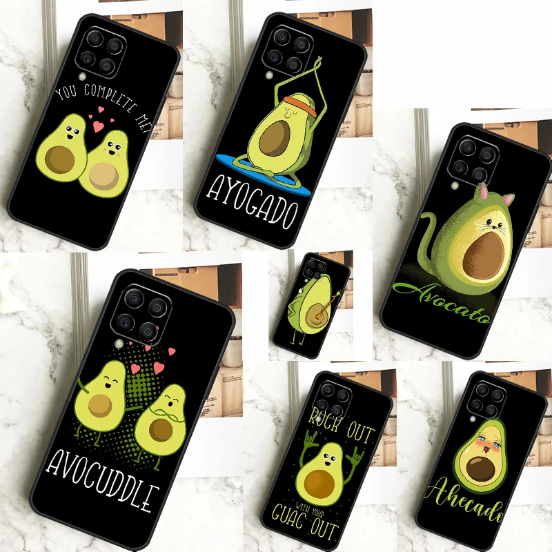 Funny Cartoon Avocado For Samsung Galaxy M14 M34 M54 M12 M32 M52 M53 M33 M13 M20 M15 M55 M31s M30s M21 M51 Case