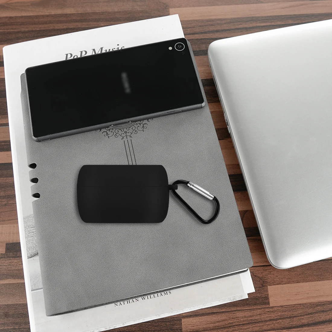 جراب سيليكون Geekria لسماعات الأذن اللاسلكية ، متوافق مع jabra elite active 75t ، elite 75t