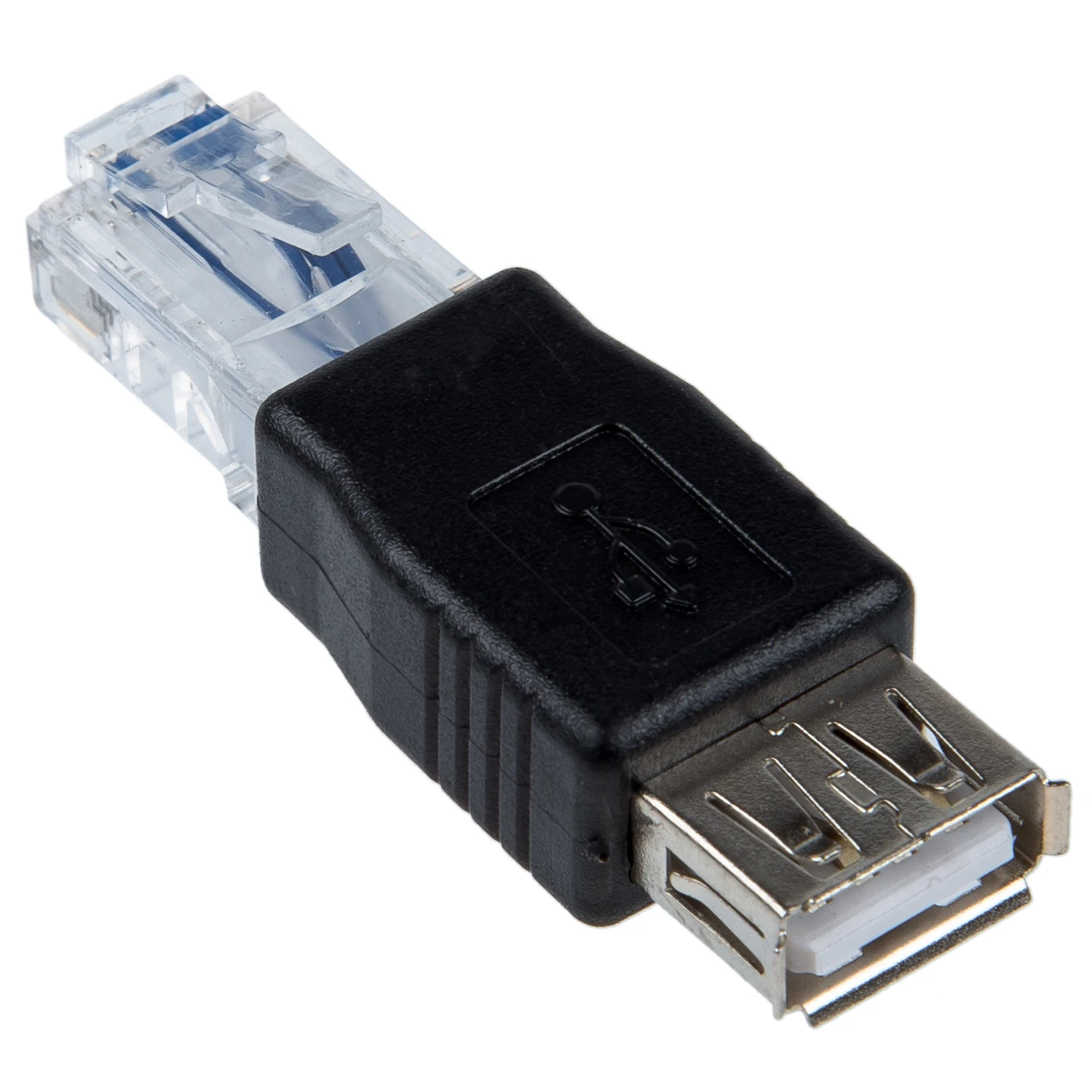 Buchse USB A auf Stecker Ethernet RJ45 Stecker Adapter Neu