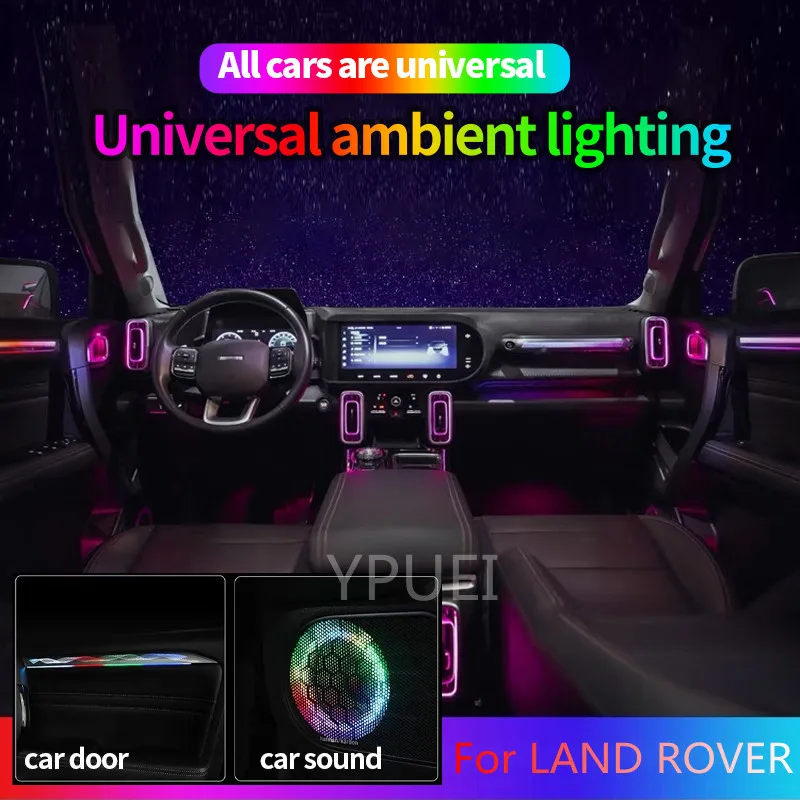 For Land Rover Range Rover Velar Sport213 Color RGB Symphony Car LED  Interior Ambient Light Auto Accessories