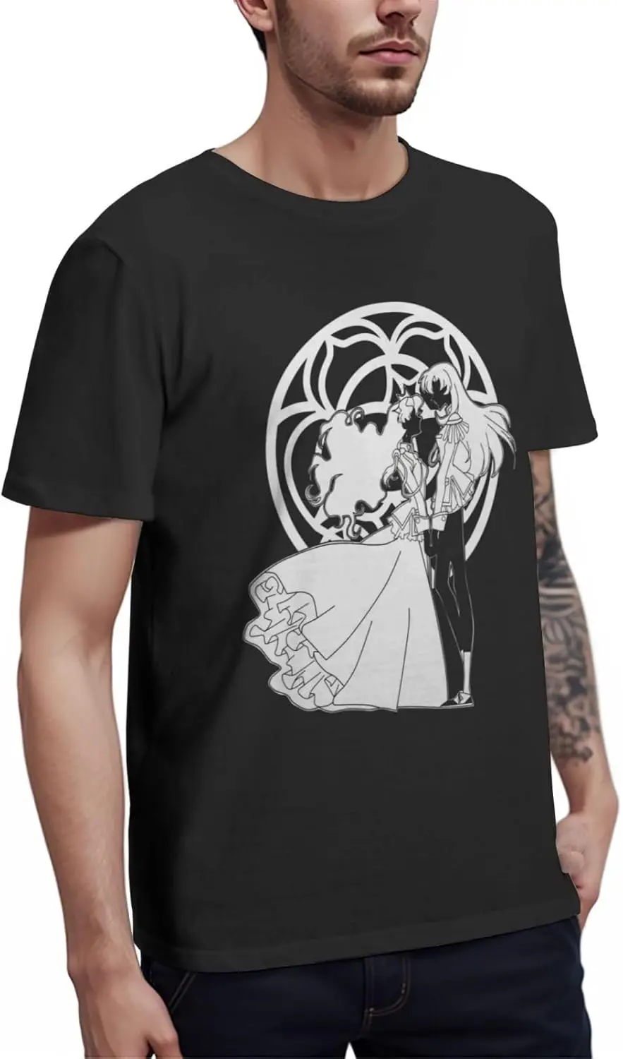 Anime Revolutionary Girl Utena T Shirt Mens Summer Print Crew Neck Tee Classic Short Sleeve Shirts