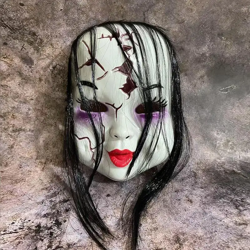 Halloween Costume Props,1Pcs Scary Ghost Chucky Doll Mask, Full Face Helmet for Masquerade Party, Cosplay Headwear view 4