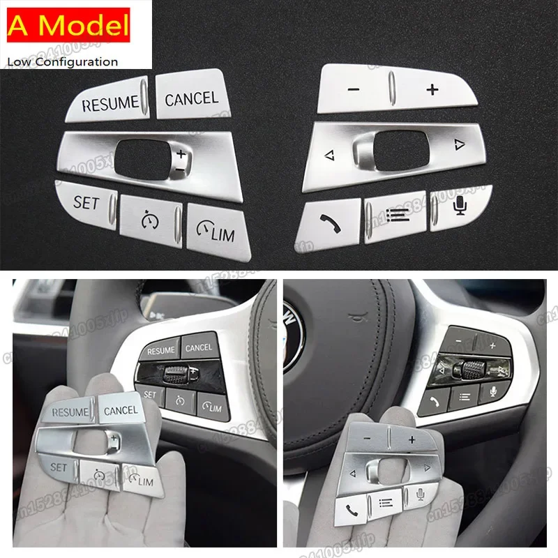 Car Steering Wheel Buttons switch cover Sticker Trim for BMW g20 g22 g23 g26 g29 z4 3 4 5 6 g30 g32 series X5 X6 X7 G05 G06 G07