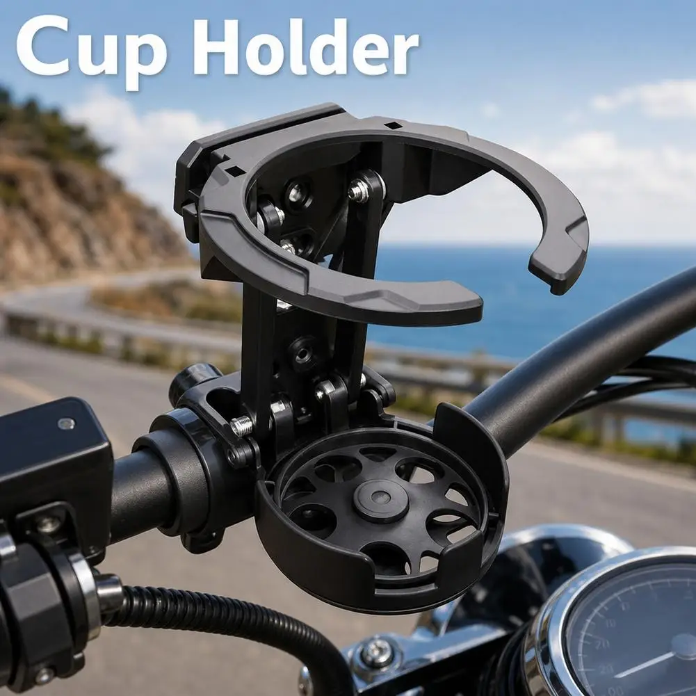 Motorcycle Foldable Water Cup Bracket For Electric Bicycle Sport Cycling Handlebar Drink Holder Accessories