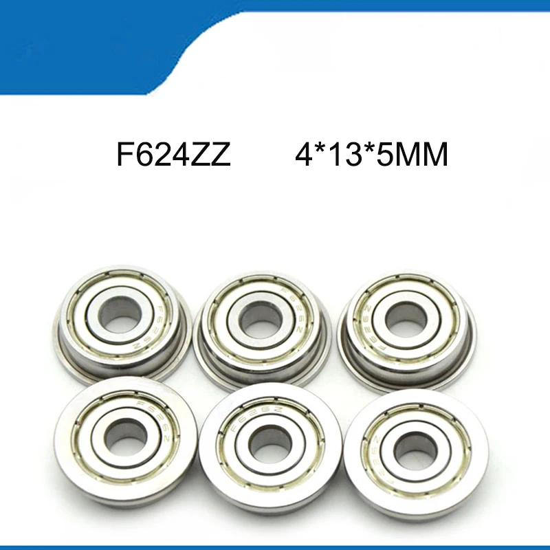 High Quality Bearing 10/20PCS F624ZZ Corrosion Resistielded F624ZZ Bearings (4*13*5MM ) Deep Groove Ball Bearing (ABEC-1)