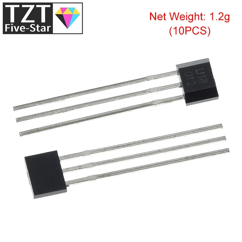 10pcs U18 US1881 OH188 1881 U18 Sensor de efeito Hall Detector magnético Sensor Hall Motor