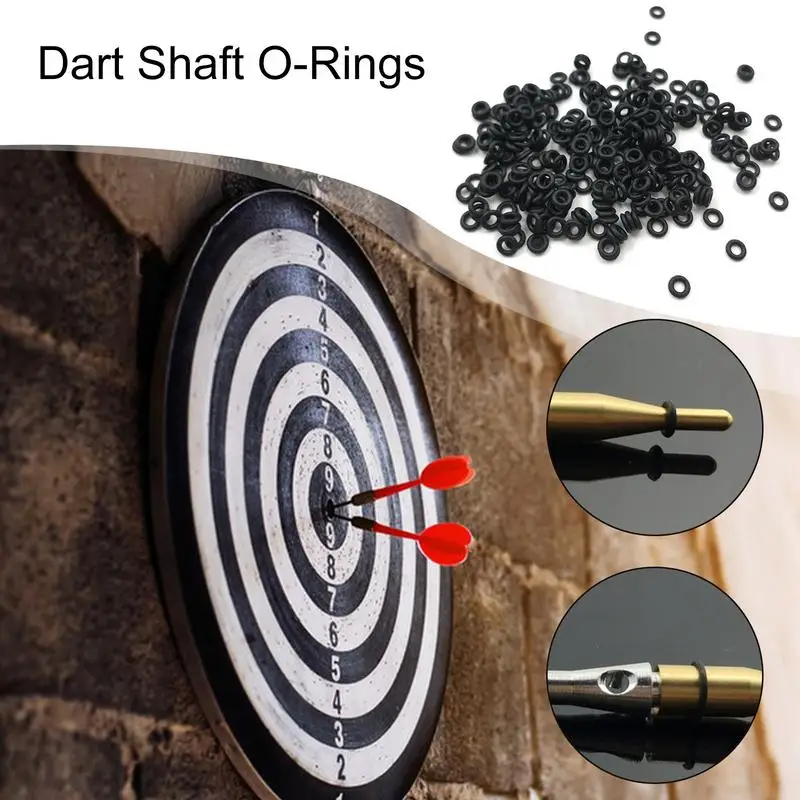 ยาง O แหวนสําหรับ Dart Shafts 100PCS Dart Shaft ยาง O แหวนยาวนาน Dart แหวนสําหรับลูกดอกแบบพกพา Dart อุปกรณ์