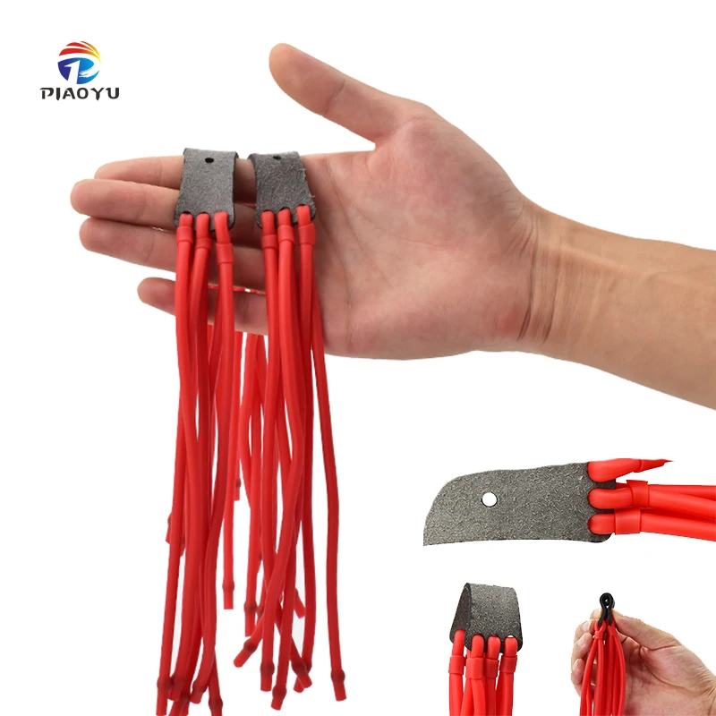 PIAO YU Six Strand High Elastic Powerful Rubber Band Fishing Accessory for Hunting and Outdoor Sports Slingshot Accessories
